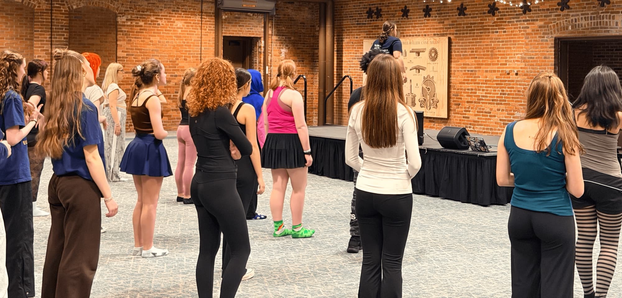A group dance and movement class